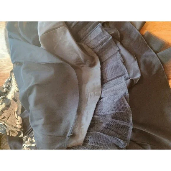 Teeze Me Size 11/12 Women's Silver And Blue Prom Dress - Picture 5 of 13